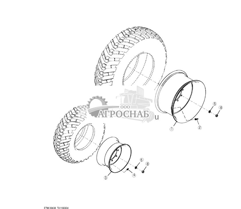 Обод, 440 X 80R28 дюймов и 340 X 80R18 дюймов Galaxy с MFWD - ST818745 7.jpg